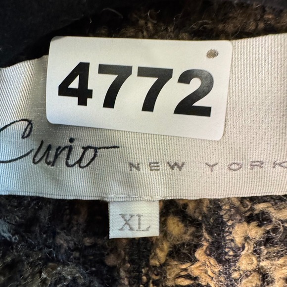 VTG Curio New York XL Boucle Knit Jacket Short Sleeve Retro 90s Chic Grandmacore - Picture 9 of 9